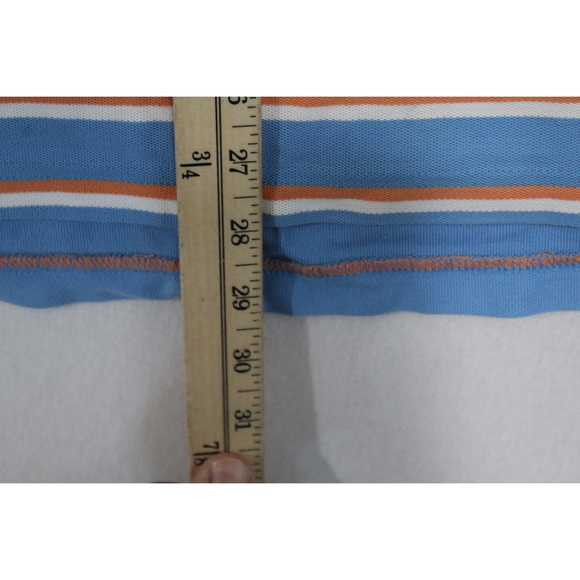 Brooks Brothers Men Shirt Blue Orange Striped Collared Shirt Size XL - Picture 5 of 10